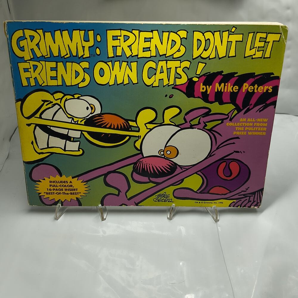 VTG 1996 “Grimmy: Friends Don’t Let Friends Own Cats!” By Mike Peters Comic Book